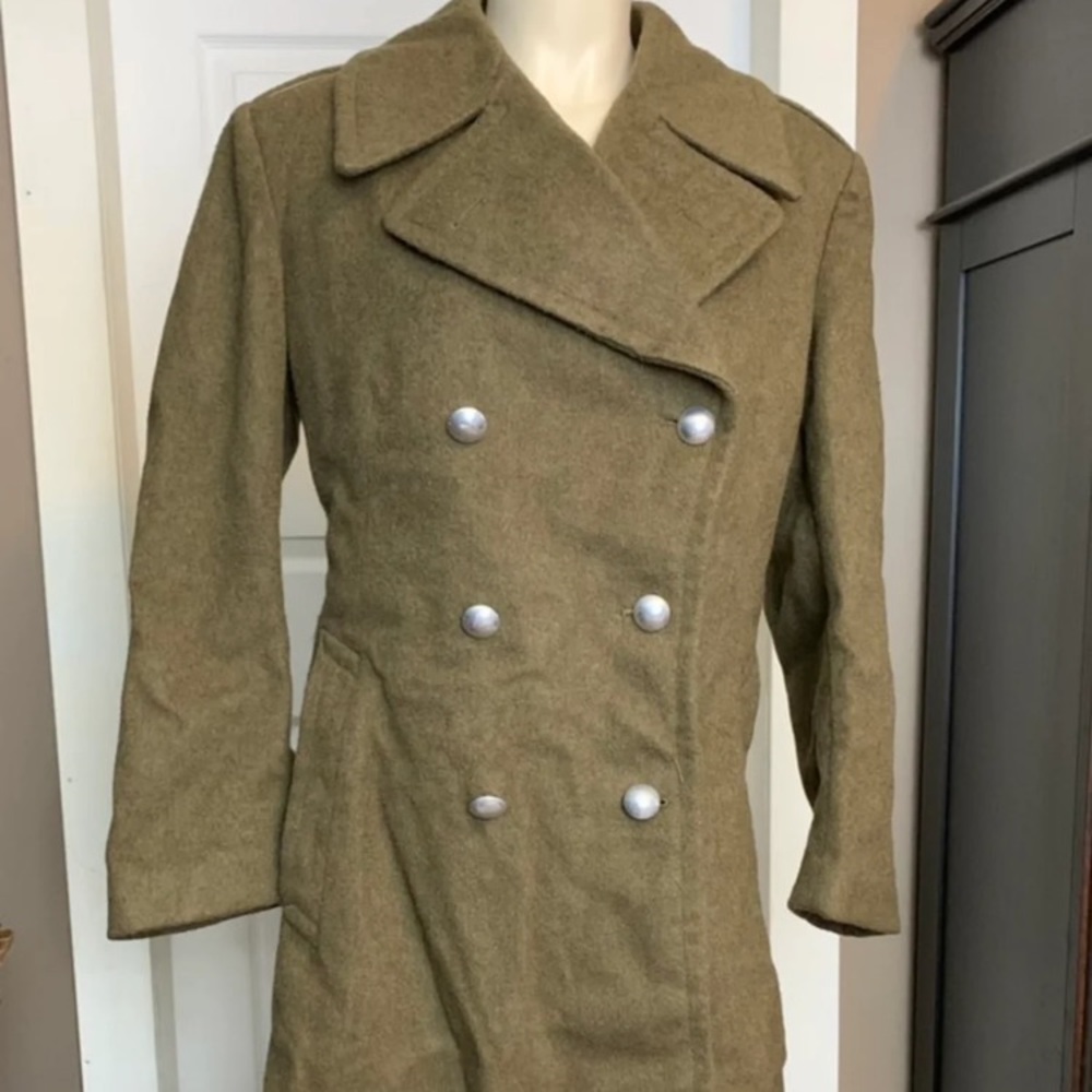Vintage wool full length coat